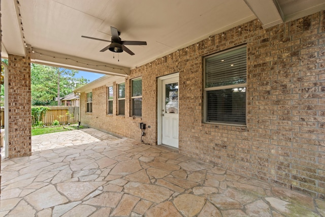 1109 Jacobs Lake Blvd, Conroe, TX 77384 - view of patio / terrace featuring a ceiling fan