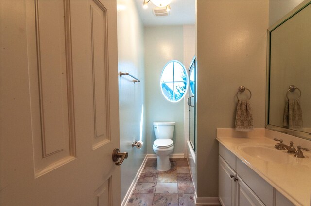 5346 Mcculloch Cir, Houston, TX 77056 - bathroom with vanity and enclosed tub / shower combo