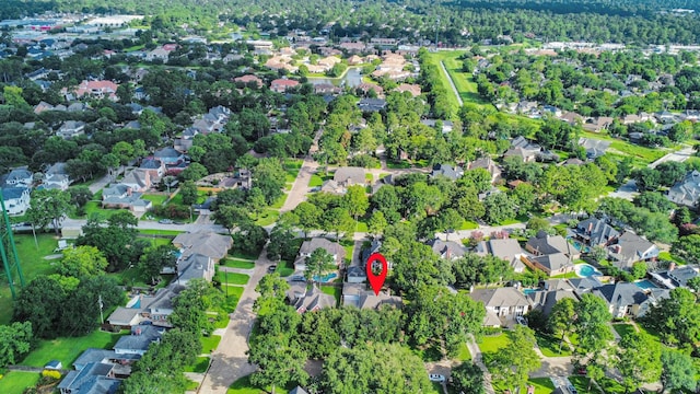 8618 Aldeburgh Ct, Spring, TX 77379 - aerial overview of property's location with nearby suburban area