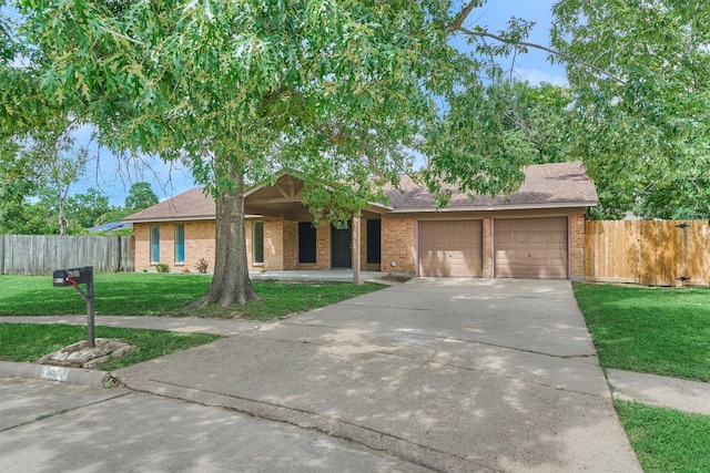 29318 Waltham St, Spring, TX 77386 - view of front of property with an attached garage, brick siding, concrete driveway, a shingled roof, and a porch