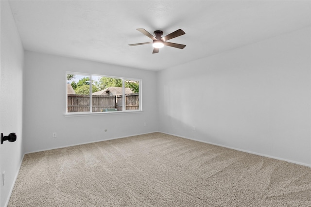 13403 Splintered Oak Dr, Houston, TX 77065 - spare room featuring a ceiling fan and carpet floors