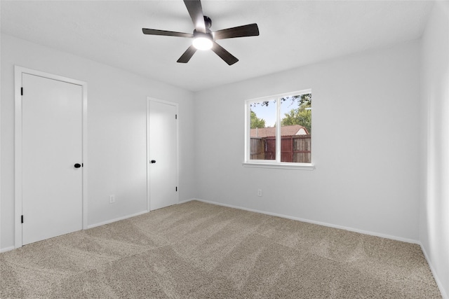 13403 Splintered Oak Dr, Houston, TX 77065 - unfurnished bedroom with carpet floors and a ceiling fan