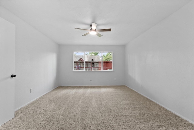 13403 Splintered Oak Dr, Houston, TX 77065 - empty room featuring a ceiling fan and light colored carpet