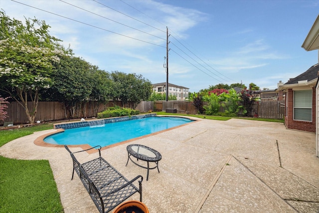 18518 Autumn Park Dr, Houston, TX 77084 - view of pool featuring a fenced backyard and a patio