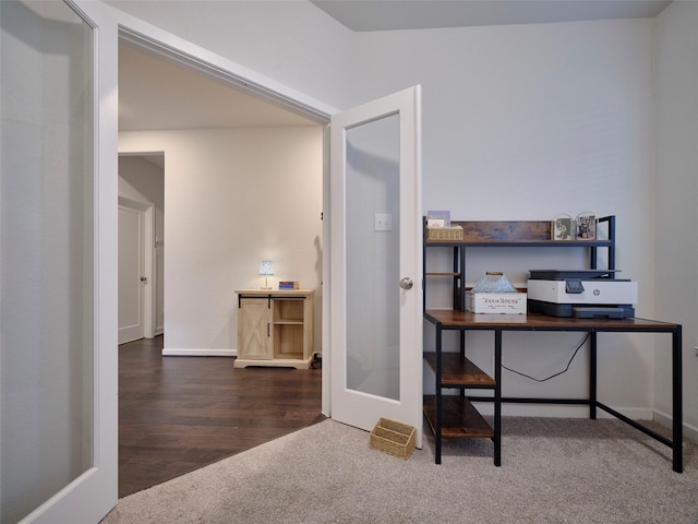 400 Beken Cove Ln, La Porte, TX 77571 - office featuring carpet flooring and wood finished floors