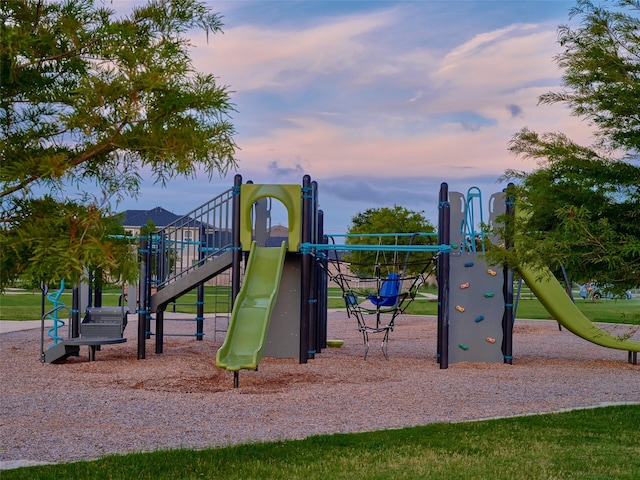 400 Beken Cove Ln, La Porte, TX 77571 - view of playground at dusk