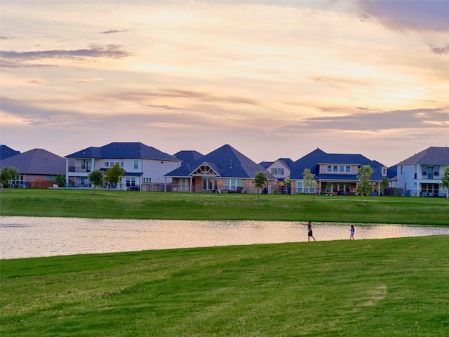 400 Beken Cove Ln, La Porte, TX 77571 - surrounding community featuring a residential view, a yard, and a water view