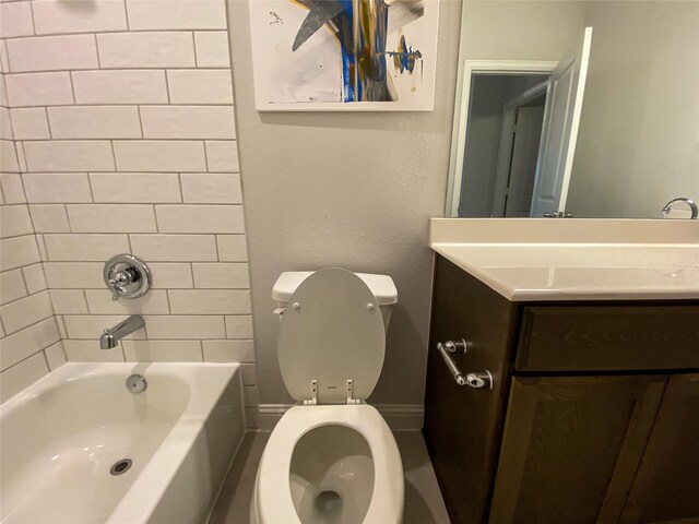 10011 Serenity Grove Dr, Missouri City, TX 77459 - bathroom featuring vanity and tub / shower combination