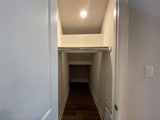 10011 Serenity Grove Dr, Missouri City, TX 77459 - hallway featuring dark wood-style floors and baseboards