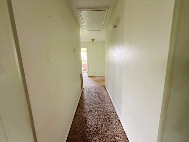 288 Twin Lakes Blvd W, West Columbia, TX 77486 - hall featuring attic access and light colored carpet