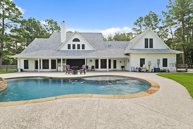 28632 Beth Marie, Magnolia, TX 77355 - outdoor pool with a patio area