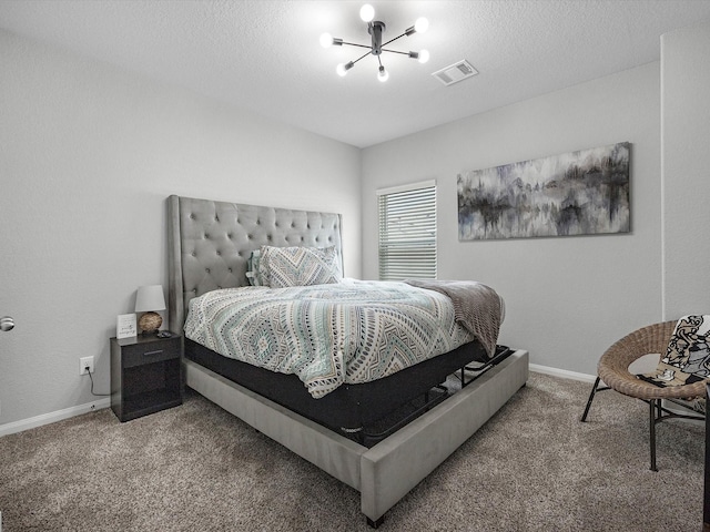 22010 Great Royal Ln, Houston, TX 77073 - bedroom with a chandelier and carpet floors