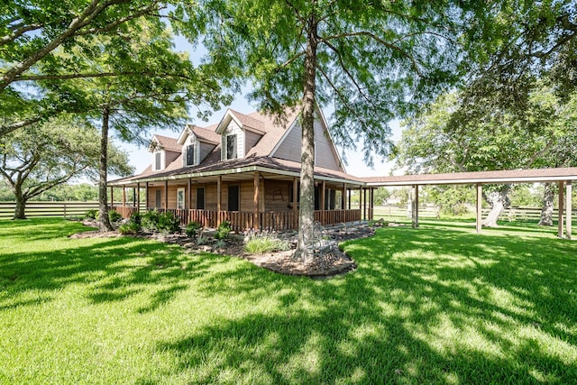 4821 Lawrence Rd, Baytown, TX 77523 - view of property exterior with a porch