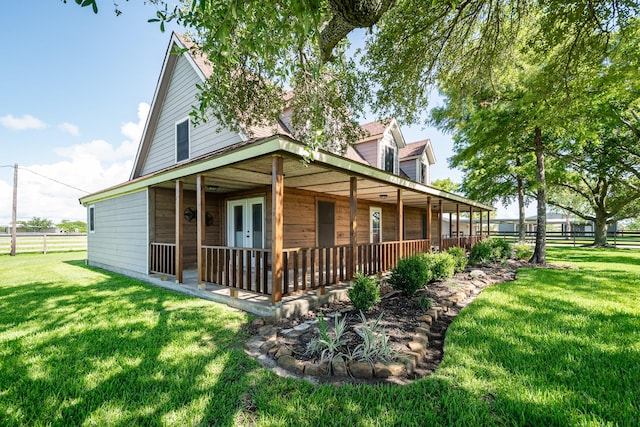 4821 Lawrence Rd, Baytown, TX 77523 - view of front of house with a porch