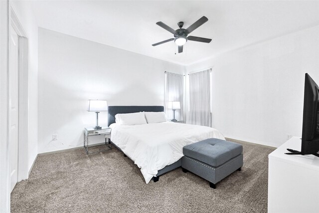 1611 Jaquima Valley Way, Houston, TX 77049 - carpeted bedroom featuring ceiling fan