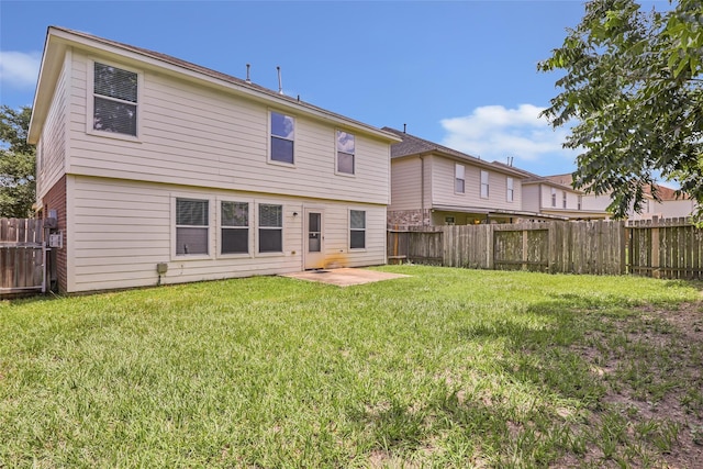 5019 Packard Elm Ct, Katy, TX 77449 - rear view of house featuring a fenced backyard and a patio