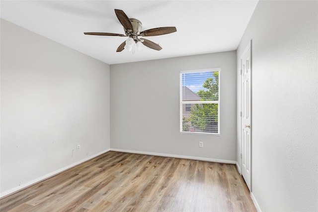 5019 Packard Elm Ct, Katy, TX 77449 - spare room with light wood finished floors and ceiling fan