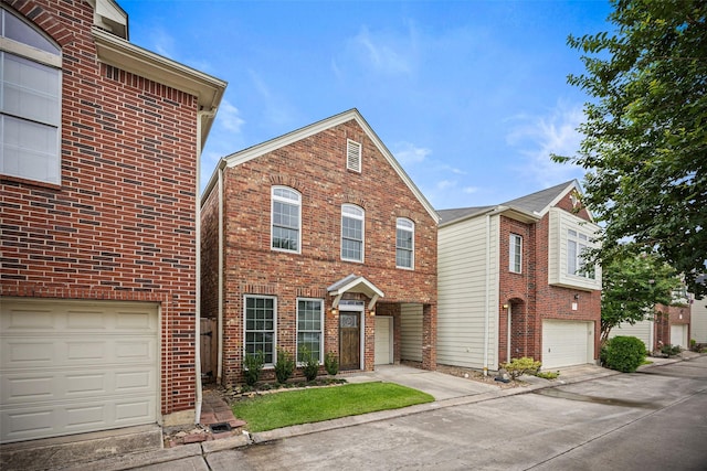 1773 Aden Dr, Houston, TX 77003 - view of front of house featuring concrete driveway, brick siding, and an attached garage