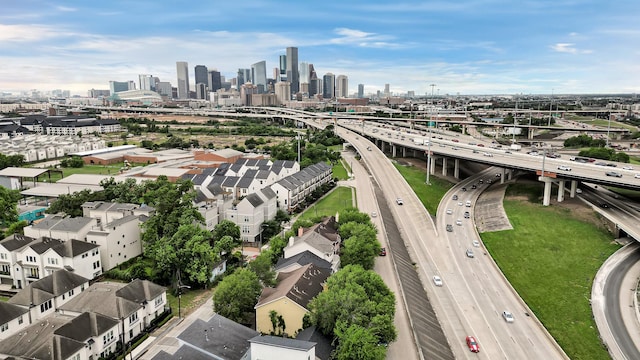 2905 Baer St Unit 6, Houston, TX 77020 - aerial view of a main thoroughfare and skyline