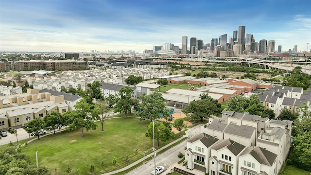 2905 Baer St Unit 6, Houston, TX 77020 - drone / aerial view of skyline