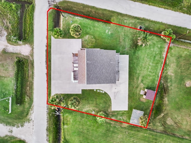 1031 Rollover 2, Gilchrist, TX 77617 - aerial view of property and surrounding area featuring property parcel outlined