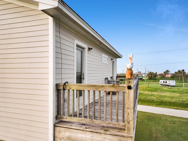 1031 Rollover 2, Gilchrist, TX 77617 - deck with a lawn