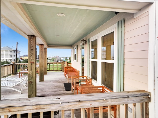 1031 Rollover 2, Gilchrist, TX 77617 - view of wooden deck
