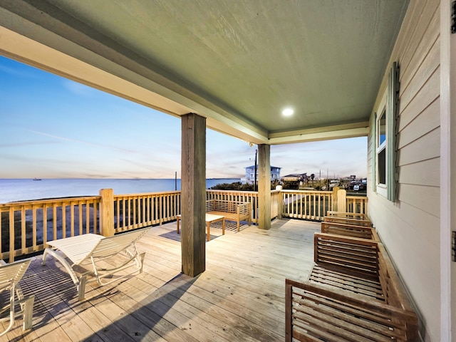 1031 Rollover 2, Gilchrist, TX 77617 - wooden deck with a water view