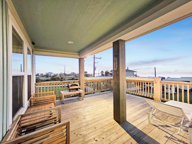 1031 Rollover 2, Gilchrist, TX 77617 - view of wooden terrace