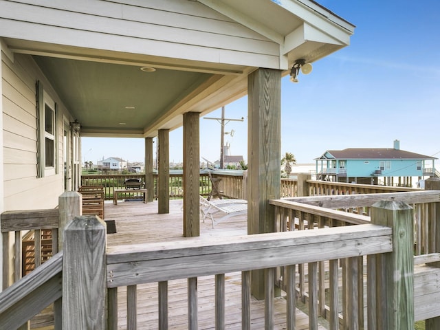 1031 Rollover 2, Gilchrist, TX 77617 - view of wooden terrace