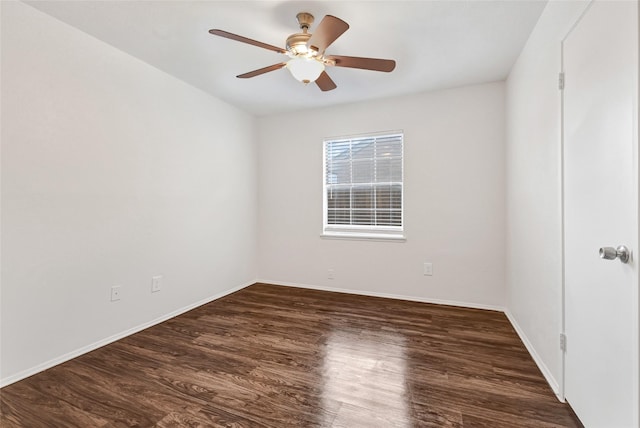 5518 Fair Forest Dr, Houston, TX 77088 - spare room with a ceiling fan and wood finished floors