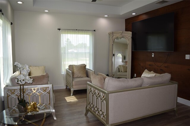 235 Rd 5253, Cleveland, TX 77327 - living area featuring wood finished floors and recessed lighting