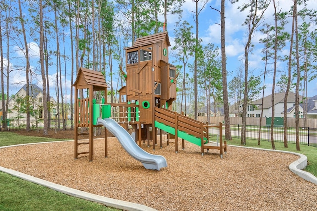 454 Glacier Pass, Montgomery, TX 77316 - community jungle gym with a residential view