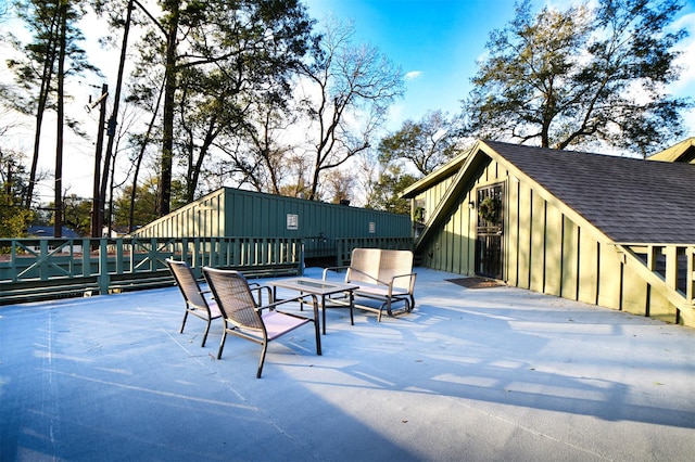 2019 N Thompson St, Conroe, TX 77301 - view of patio / terrace