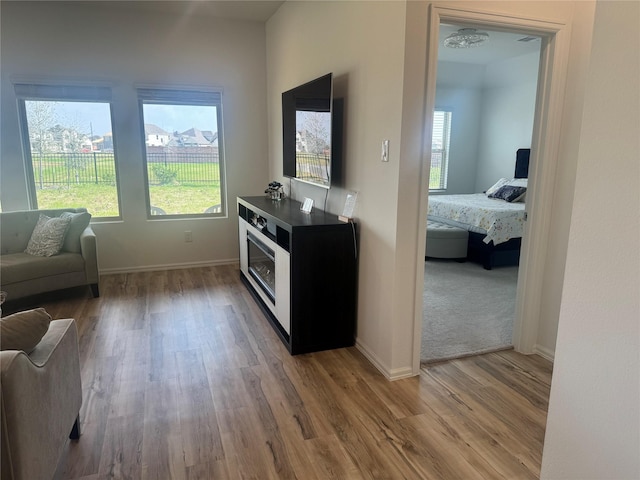 2944 Cordova Hill Dr, Katy, TX 77493 - living area with wood finished floors and baseboards