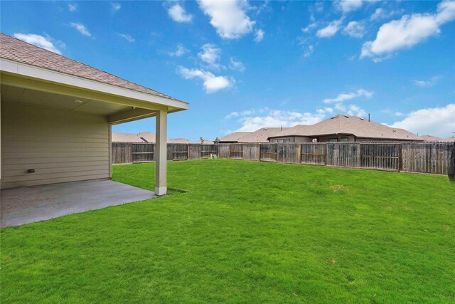 2539 Blazing Star Dr, Brookshire, TX 77423 - fenced backyard featuring a patio