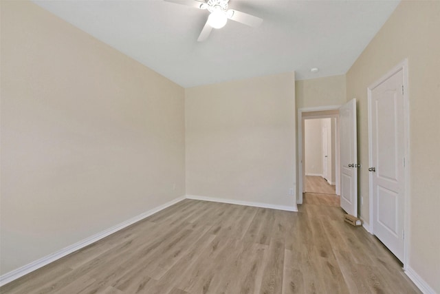 19823 White Pearl Ct, Houston, TX 77073 - unfurnished room with light wood-style floors and ceiling fan