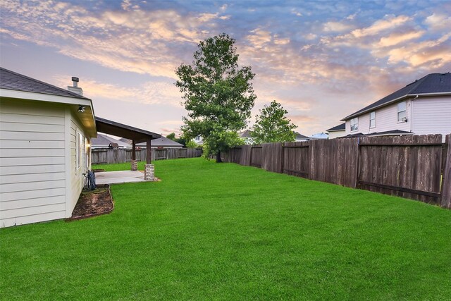 19823 White Pearl Ct, Houston, TX 77073 - fenced backyard featuring a patio area