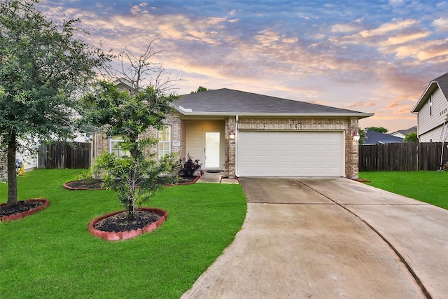 19823 White Pearl Ct, Houston, TX 77073 - view of front of house featuring driveway, a garage, brick siding, and a shingled roof