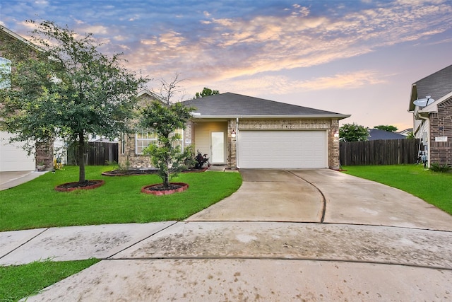19823 White Pearl Ct, Houston, TX 77073 - single story home with a garage, driveway, and brick siding
