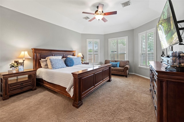 20811 S Amber Willow Trl, Cypress, TX 77433 - bedroom with light carpet and ceiling fan