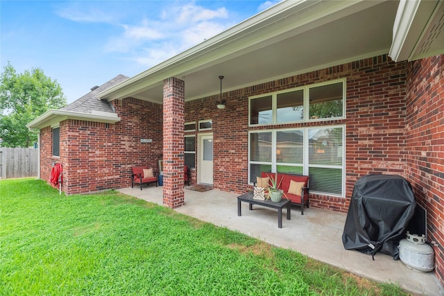 20811 S Amber Willow Trl, Cypress, TX 77433 - view of patio / terrace with grilling area