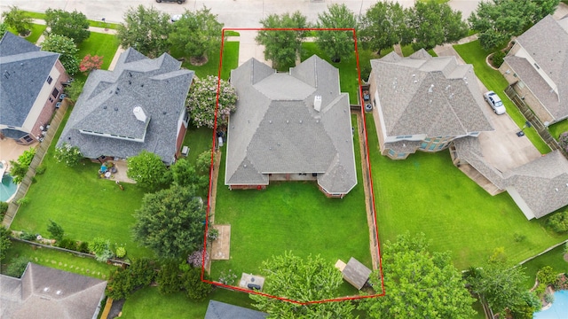 20811 S Amber Willow Trl, Cypress, TX 77433 - aerial view of residential area featuring property boundaries highlighted