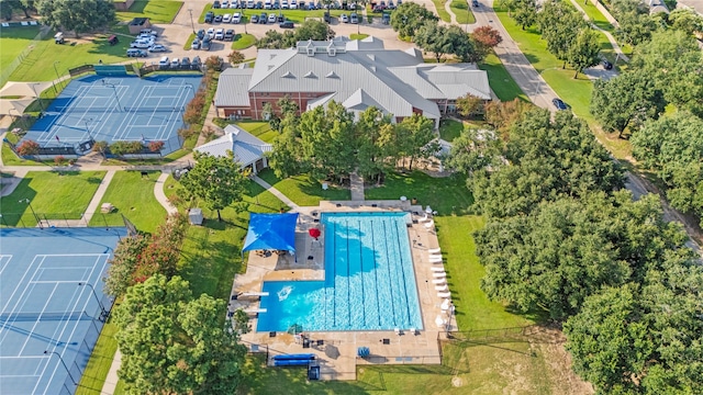 20811 S Amber Willow Trl, Cypress, TX 77433 - bird's eye view of a pool area