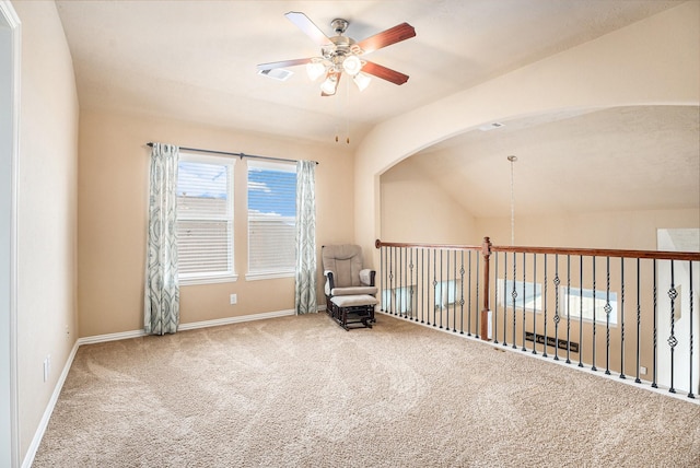 3018 Cambridge Meadows Ln, Dickinson, TX 77539 - living area with ceiling fan and carpet floors