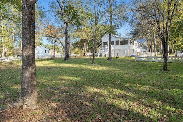 91 Willow St, Point Blank, TX 77364 - fenced backyard featuring stairway