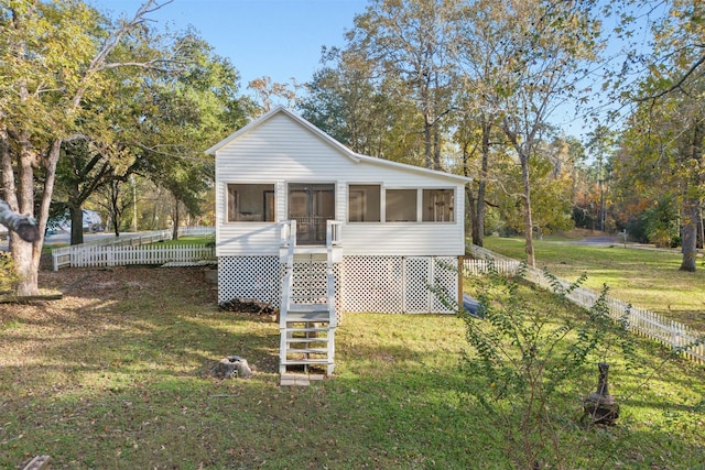 91 Willow St, Point Blank, TX 77364 - view of front of house featuring a sunroom and stairway