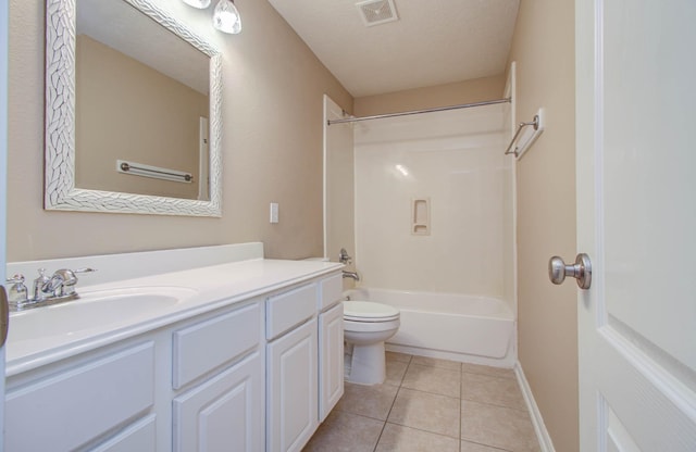 1814 High Falls Ln, Pearland, TX 77581 - bathroom featuring vanity, shower / bath combination, and tile patterned flooring