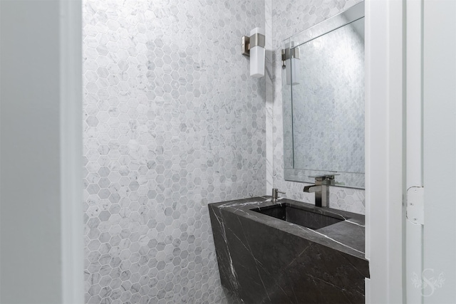27706 Lakeway Trail Ln, Fulshear, TX 77441 - bathroom featuring tile walls and vanity