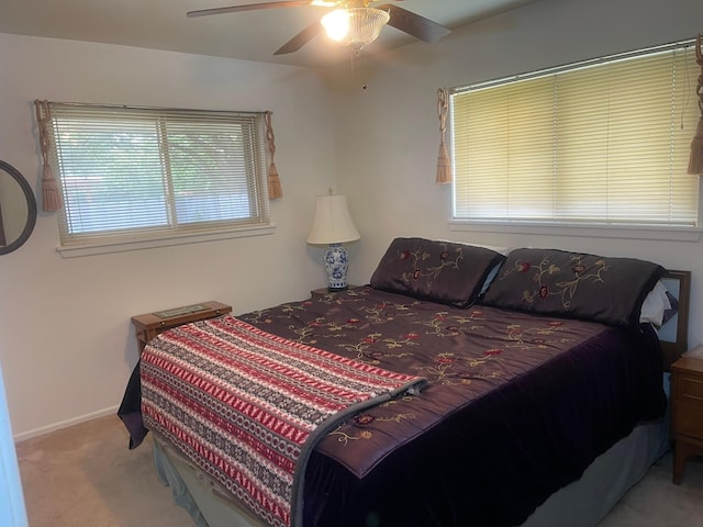 3102 Satellite Dr, San Antonio, TX 78217 - carpeted bedroom featuring ceiling fan and baseboards